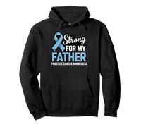 Strong For Father Prostate Ribbon Survivor Prostate Cancer Pullover Hoodie