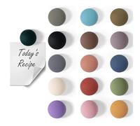 Strong Fridge Magnets, 16 Pcs Mini Round Refrigerator Magnets - Small Heavy Duty Whiteboard Magnets, Decorative Cute Magnets for Adults, Kids, Office, Home, School & Crafts