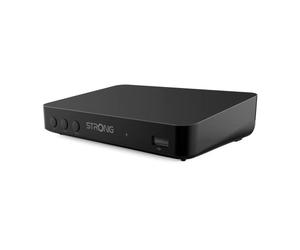 STRONG - Full HD TNT Decoder - SRT8208 - Recorder function - Compatible with HEVC265 & Dolby Digital Plus standards - HDMI, SCART, USB - Electronic Program Guide - Black