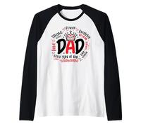 Strong Funny Protector Loving Dad Crown Design Raglan Baseball Tee