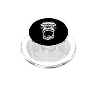 Strong Gorilla King Alpha Boss Pocket Size Left Heart PopSockets PopGrip for MagSafe