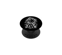 Strong Gorilla Portrait Artistic drawing style Black White PopSockets Adhesive PopGrip