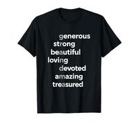 Strong Grandma Affirmation Empowering Words Appreciation T-Shirt