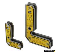 Strong Hand Tools, Angle Magnetic Square Kit, Inside/Outside Magnets, Fixed Angle, 90° (30°, 60°), Mag. Pull Force 20/33 lbs, 3″/5" Length, Welding Square, MLDT350