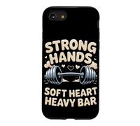 Strong Hands Soft Heart Heavy Bar Bodybuilding Gym Case for iPhone SE (2020) / 7/8