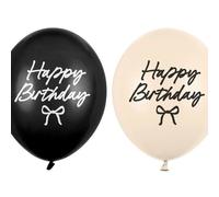 Strong Happy Birthday Bows Balloons 30Cm 50Pcs Partydeco Best