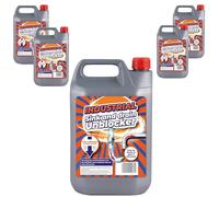 Strong Heavy Duty Industrial Sink & Drain Unblocker Cuts Through Standing Water Fast Effect 5 Litre Cleaner (2 x 5 Litre)