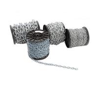 Strong Heavy Duty Steel Chain BZP Bright Zinc Plated Side Welded Security Links (3m, 5mm)