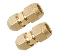 Strong HVAC Copper Pipe Joint 140 Pressure Rating AC Split Systems Copper Tube Adapters for Air Conditioning Use Double Interfaces Copper Adapter