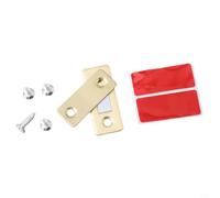 Strong Invisible Magnetic Cabinet Catch Set for Hole- Door Suction Metal - Wardrobe Drawer Cabinet 2pcs Ultra-thin 42mm Lock 17mm X Mount Includes Doors 4 Screws(Gold)