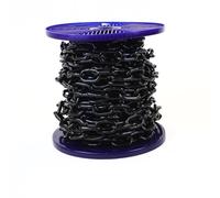 Strong JBP Jet Black Plated Heavy Duty Steel Chain 8MM - 4 Metre Custom Cut Length
