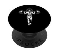Strong Jesus Inspirational Workout Gym PopSockets Adhesive PopGrip