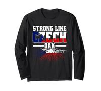 Strong Like Czech Oak, Czech Roots Pride Long Sleeve T-Shirt
