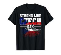 Strong Like Czech Oak, Czech Roots Pride T-Shirt