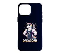 Strong Like Dad: Funny Dadacorn & Baby Unicorn Workout Gym Case for iPhone 16 Pro Max