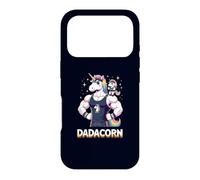 Strong Like Dad: Funny Dadacorn & Baby Unicorn Workout Gym Case for iPhone 17 Pro
