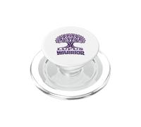 Strong Lupus Warrior Ribbon Purple Awareness Tree Survivor PopSockets PopGrip for MagSafe