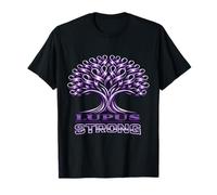 Strong Lupus Warrior Ribbon Purple Awareness Tree Survivor T-Shirt