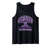 Strong Lupus Warrior Ribbon Purple Awareness Tree Survivor Tank Top