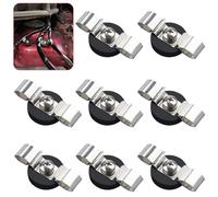 Strong Magnetic Cables Clips, 8PCS Heavy Duty Magnetic Wire Clamps for Hanging Cables, Non-Scratch Rubber Coated Magnetic Cord Holder for Solar Panel Extension Cord, RV, Workshop, Cabinet