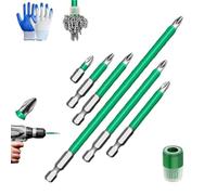 Strong Magnetic Durability Screwdriver Drill Bit Set,Magnetic Screwdriver Bit Set for Electric Drill, 6pcs Strong Durable Anti-Slip Precision Bits with Universal Compatibility (6 PC)