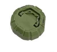 Strong Magnetic Hanging Buckle for Camping Outdoor Use - 65x62.5x32mm Abs Body with N35 Galvanized Magnet Dual-Sided Sawtooth Hook 1/4 Threaded Insert for Lights Gear - Black(Green)