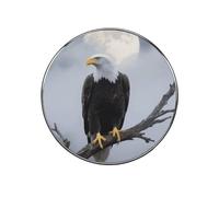 Strong Magnetic Refrigerator Magnets 2 Inch, Eagle Full Moon Fridge Magnets Scratch-Resistant Metal Fridge Sticker for Photos, Shopping Lists, Office & Kitchen Use