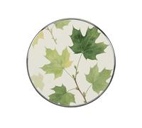 Strong Magnetic Refrigerator Magnets 2 Inch, Green Maple Leaves Fridge Magnets Scratch-Resistant Metal Fridge Sticker for Photos, Shopping Lists, Office & Kitchen Use