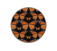 Strong Magnetic Refrigerator Magnets 2 Inch, Orange Monarch Butterflies Fridge Magnets Scratch-Resistant Metal Fridge Sticker for Photos, Shopping Lists, Office & Kitchen Use