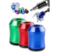 Strong Magnetic Screw Ring - Never Drop Another Screw Again, Universal Magnetic Bit Adapter for Drill, Removable Bit Magnetizer Ring 1/4 inch/ 6.35 mm for Hex Screwdrivers and Power Bits (1)