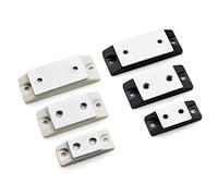 Strong Magnetic Steel Catch Latch Ultra Thin for Door Cabinet Cupboard Closer Magnet Wardrobes Drawer Home Furniture Fitting 1Pcs(53mm Black)
