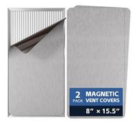 Strong Magnetic Vent Covers 8"x15.5", 2 Pack Magnet Cover for Home RV Floor Wall Ceiling Registers AC Vents Decoration Air Vent Covers Magnetic Sheet