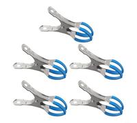 Strong Metal Clips for Above Ground Pool Covers Heavy Duty Stainless Steel Clamps with Protective Film Hold Covers Firmly in Place Against Wind
