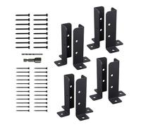 Strong Metal Fence Post Reinforcement Brackets Adjustable Designs Brace for Wooden Gate & Deck Stability Sturdy Metal Reinforcement Brackets