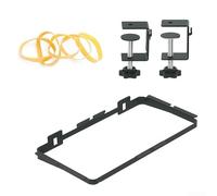 Strong Metal Trash Bag Stand with Adjustable Bow Clip for Secure Attachment to Tables up to 5.5cm, Suitable for Kitchen, Cabinet, Outdoor Camping, Supports Various Garbage Bags