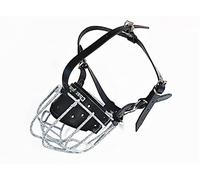 Strong Metal Wire Basket Dog Muzzle for American Bully, Bully XL (B3, Spotted)