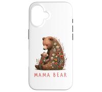 Strong Mother Love Heart Family Protective Mommy Mama Bear Case for iPhone 16
