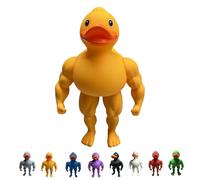 Strong Muscle Duck - the Gym Bro of the Duck World, Waterproof Muscular Legs Duck, Funny Muscle Duck Figurine Home Decor, Gym-Themed Desk Collectible, Office Home Decor(Yellow)