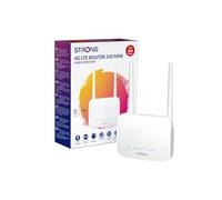 STRONG N300 Mbps WiFi 4G Router, 4G Cat4 LTE Network with SIM Card Slot, Detachable Antennas, 1×100 Mbps LAN Port, Secure Mobile WiFi Router, Plug & Play, USB 3.0 (4GROUTER350M)