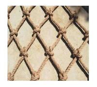 Strong Natural Jute Rope for Climbing & Safety - 1x1m Eco-Friendly Versatile Solution for Stairs Fences Playgrounds - & Reliable Protection