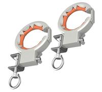 Strong Nylon Cable Guide Pulley 65mm Wide Opening Smooth Roller 330 Degree Rotation Strong for Bridge Installation Steel Nylon Cable Pulley