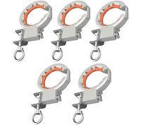Strong Nylon Cable Guide Pulley 65mm Wide Opening Smooth Roller 330 Degree Rotation Strong for Bridge Installation Steel Nylon Cable Pulley