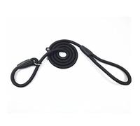Strong Nylon Slip Lead Dog Leash | No-Pull Adjustable Rope Leash for Medium, Large & XL Dogs | Durable Heavy-Duty Training & Walking Lead with Comfortable Grip (black, X-Lare)