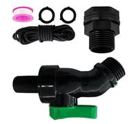 Strong Outdoor Faucet Connector 3/4 Or 0.5 Leakproof Threaded Tap Water Spouts Connector for Tanks Irrigations Adjustable Flows Hose Nozzle