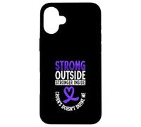 Strong Outside - Stronger Inside - Crohn Disease Case for iPhone 16 Plus