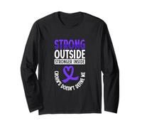 Strong Outside - Stronger Inside - Crohn Disease Long Sleeve T-Shirt