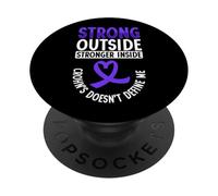 Strong Outside - Stronger Inside - Crohn Disease PopSockets Adhesive PopGrip
