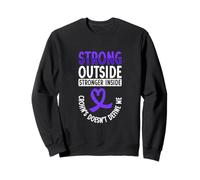 Strong Outside - Stronger Inside - Crohn Disease Sweatshirt
