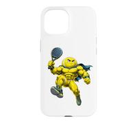 Strong Padel Ball Cool Padel Tennis Super Hero Case for iPhone 15
