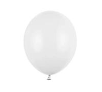 Strong Pastel Pure White Balloons 12Cm Partydeco Best Quality